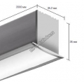 Врезной алюминиевый профиль для светодиодных лент LD profile – 17, 29463
